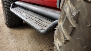 Toyota Tundra Side Steps - Go Rhino - Dominator Xtreme D1 - Black - `22-`24